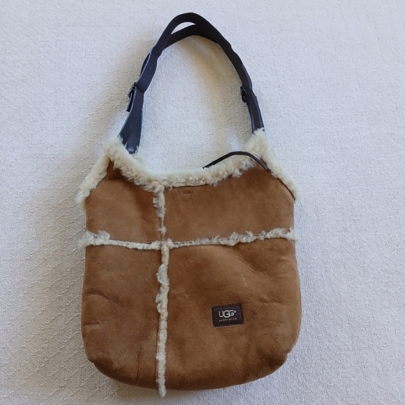UGG ♡ shearling hobo bag leather - Picture 1 of 10